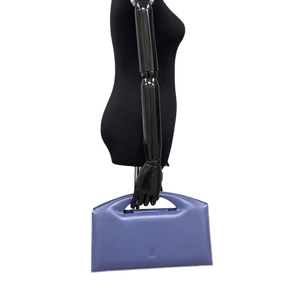 Loewe Mini Anagram Purple Bag Logo Calf
